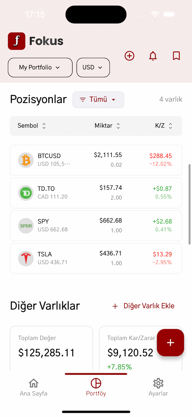 Portfolio App Screenshot 2